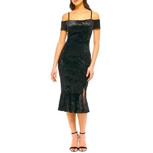 NEW Guess Elegant Black Off-Shoulder Dress Size 4